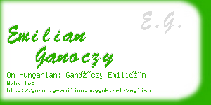 emilian ganoczy business card